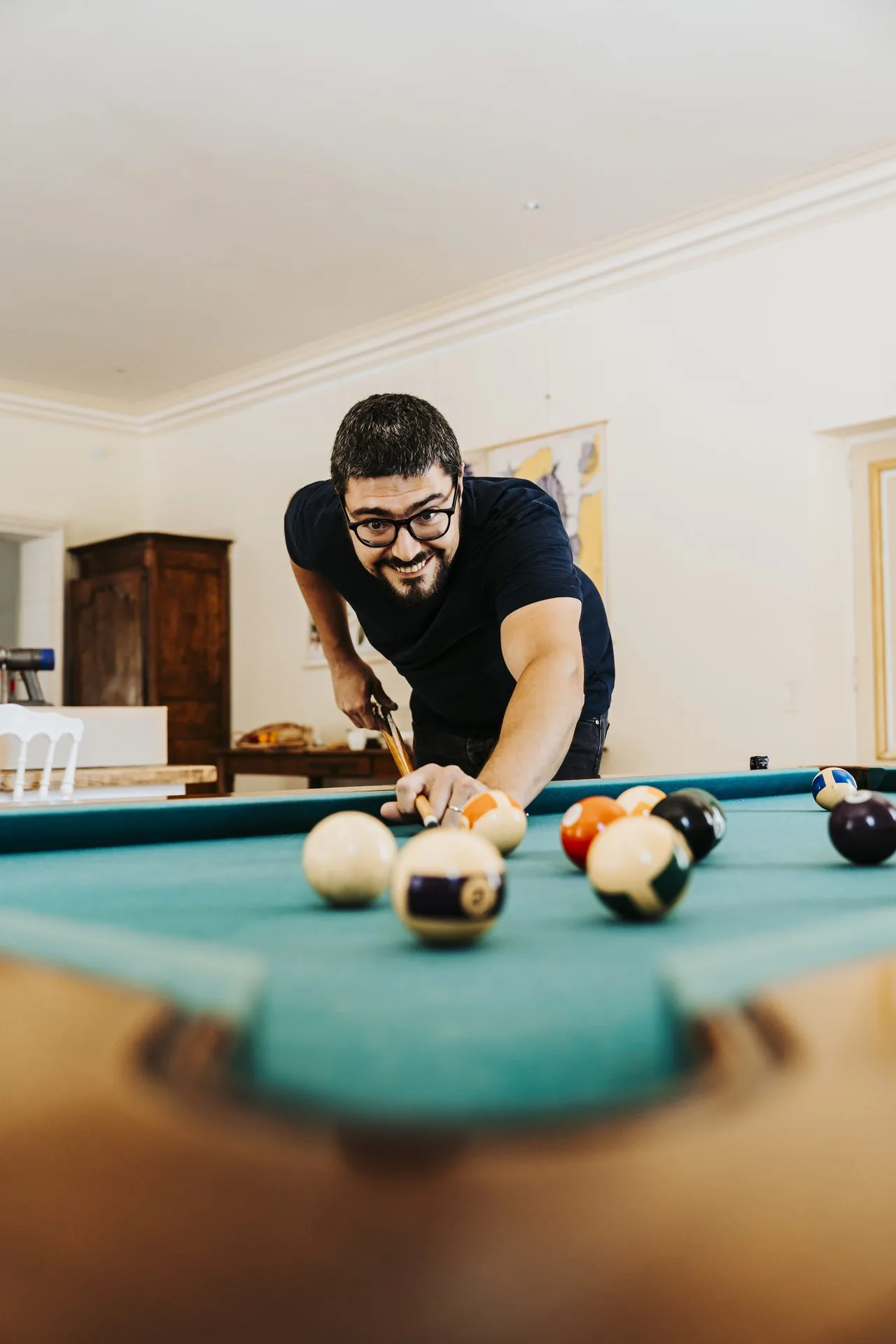 La salle de billard du logis